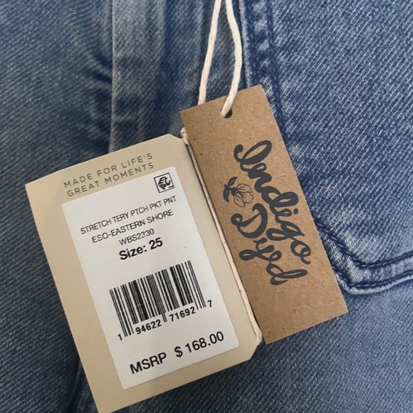 NWT - Faherty Stretch Terry Patch Pocket Pant - Eastern Shore - Size 25 - Picture 7 of 8